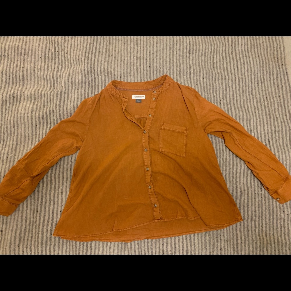 Anthropologie Pilcro Top in Yellow Size S